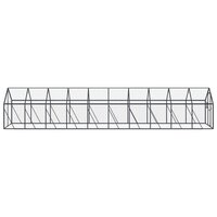 Voli&egrave;re 1,79x2x1,85 m aluminium antracietkleurig 4