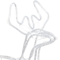 Kerstfiguur rendier 2 st 76x42x87 cm koudwit 4