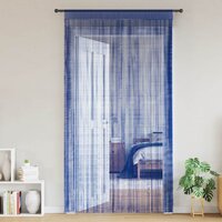 Draadgordijnen 100x250 cm blauw 2 st 2
