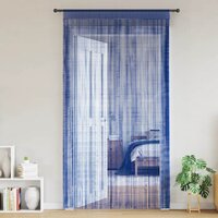 Draadgordijnen 140x250 cm blauw 2 st 2