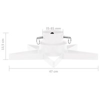 Kerstboomstandaard 47x47x13,5 cm wit 7