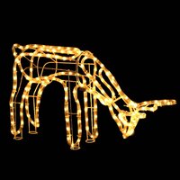 Kerstfiguur rendier 2 st 73x31x45 cm warmwit 5