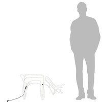 Kerstfiguur rendier 2 st 73x31x45 cm warmwit 6