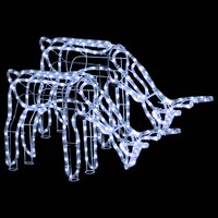 Kerstverlichting rendieren 2 st 73x31x45 cm koudwit 2