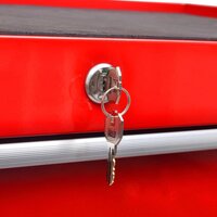 Gereedschapswagen 5 lades rood 6