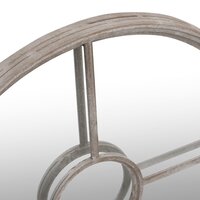 Tuinspiegel rond 40x4 cm ijzer zandkleurig 5