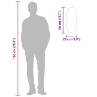 Wandspiegel 50x20 cm ovaal goudkleurig 7