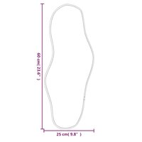 Wandspiegel 60x25 cm zilverkleurig 6