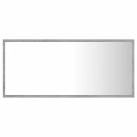 Badkamerspiegel LED 90x8,5x37 cm acryl betongrijs 3