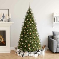 120-delige Kerstballenset met piek en 300 LED&amp;apos;s ros&eacute;goud 2