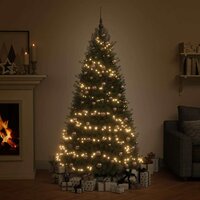 120-delige Kerstballenset met piek en 300 LED&amp;apos;s ros&eacute;goud 3