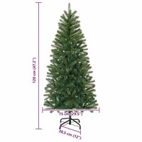 Kunstkerstboom met standaard Groen 120 cm PVC, PE en staal 7