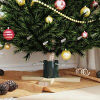 Kerstboomstandaard Groen 50 x 50 x 16 cm Massief grenenhout 4