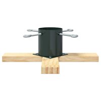 Kerstboomstandaard Groen 50 x 50 x 16 cm Massief grenenhout 5