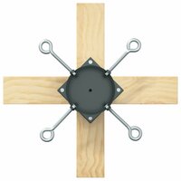 Kerstboomstandaard Groen 50 x 50 x 16 cm Massief grenenhout 7