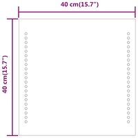Badkamerspiegel LED 40x40 cm 9