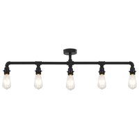 Plafondlamp 5xE27 zwart 3