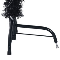 Kunstkerstboom met standaard half 120 cm PVC zwart 7