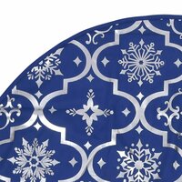 Kerstboomrok luxe met sok 150 cm stof blauw 7