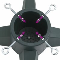 Kerstboomstandaard 55,5x55,5x15 cm groen 5