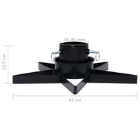 Kerstboomstandaard 47x47x13,5 cm zwart 7