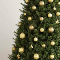 111-delige Kerstballenset polystyreen goudkleurig 3