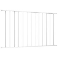 Schuttingpaneel gepoedercoat staal 1,7x1 m wit 2