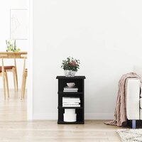 Bijzetkast Zwart 35 x 35 x 55 cm Bewerkt hout 4