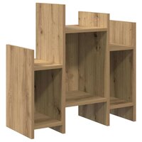 Bijzetkast artisanaal eikenkleurig 60 x 26 x 60 cm Bewerkt hout 2