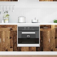 Ovenkast Riga Oud hout 60 x 46 x 81.5 cm Bewerkt hout 4