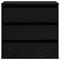 Ladekast met lade Zwart eiken 60 x 41 x 58 cm Bewerkt hout 6