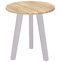 Tafelblad Sonoma eiken 40 x 40 x 1.5 cm Bewerkt hout 3