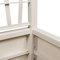 Tuin Bloempot Wit 36 x 36 x 140 cm Polypropyleen 7