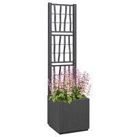 Tuin Bloempot Antraciet 36 x 36 x 140 cm Polypropyleen 2