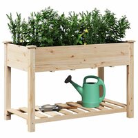 Tuin Bloempot Beige 115 x 59 x 76.5 cm Massief vurenhout 3