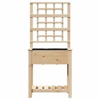 Tuin Bloempot Beige 71 x 38 x 152 cm Massief vurenhout 5