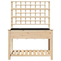 Tuin Bloempot Beige 115 x 60.5 x 153 cm Massief vurenhout 5