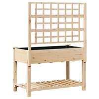 Tuin Bloempot Beige 115 x 60.5 x 153 cm Massief vurenhout 7