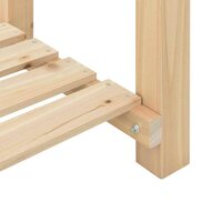 Tuin Bloempot Beige 45 x 45 x 76.5 cm Massief vurenhout 9