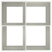 Tuin Bloempot Wit 80 x 80 x 48 cm Staal 8