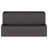 Tuin Bloempot Zwart 100 x 60 x 45 cm Staal 6