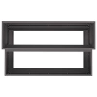 Tuin Bloempot Zwart 100 x 60 x 45 cm Staal 8