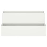 Tuin Bloempot Wit 100 x 60 x 45 cm Staal 6