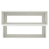 Tuin Bloempot Wit 100 x 60 x 45 cm Staal 8