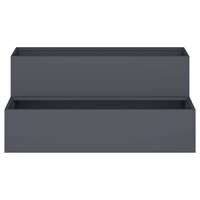 Tuin Bloempot Antraciet 100 x 60 x 45 cm Staal 6