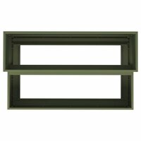 Tuin Bloempot Olijfgroen 100 x 60 x 45 cm Staal 8