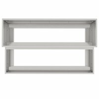 Tuin Bloempot Zilver 100 x 60 x 45 cm Roestvrij staal 8