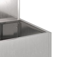 Tuin Bloempot Zilver 100 x 60 x 45 cm Roestvrij staal 9