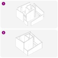 Tuin Bloempot Olijfgroen 60 x 60 x 50 cm Staal 7