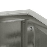 Tuin Bloempot Zilver 60 x 60 x 50 cm Roestvrij staal 9